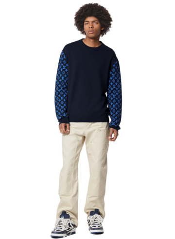 Louis Vuitton - Monogram mix cashmere crewneck