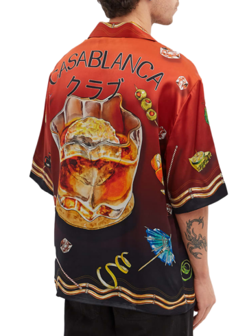 Casablanca - Casablanca short sleeve silk shirt Casa club sunset