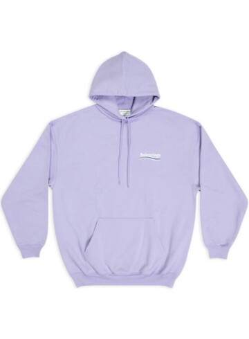 Balenciaga - Women's Political Campaign Medium Fit Hoodie in Purple