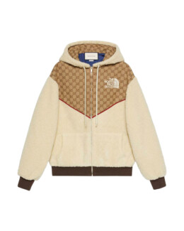 Gucci - The North Face x Gucci GG Canvas Shearling Jacket