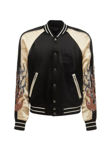 Amiri - Satin Flames Souvenir Jacket