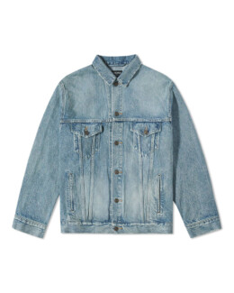 Balenciaga - Balenciaga Back college logo denim jacket