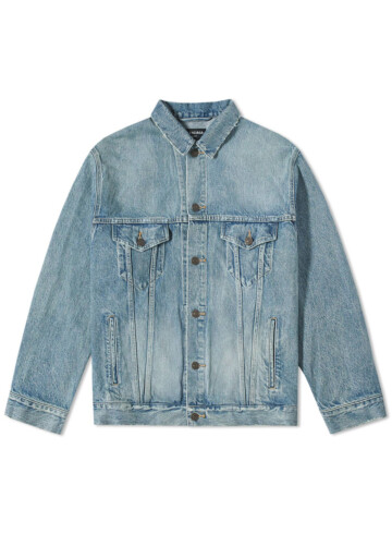 Balenciaga - Balenciaga Back college logo denim jacket