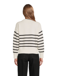 AMI Paris - Ami De Cœur Striped Cotton And Wool Sweater