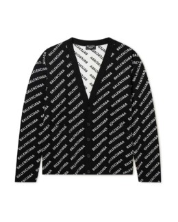 Balenciaga - Logo-Jacquard Cotton-Blend Cardigan