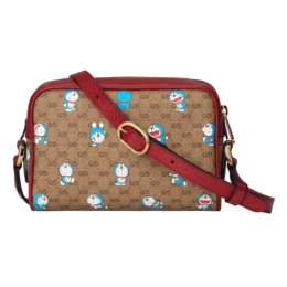 Gucci - Doraemon Crossbody Bag Printed Mini GG Coated Canvas Mini