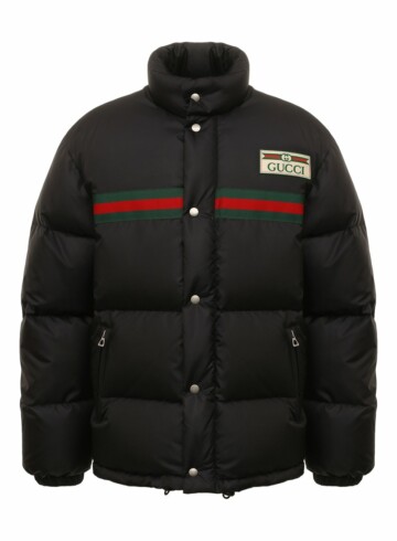 Gucci - Padded nylon jacket with Web