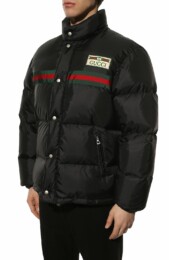 Gucci - Padded nylon jacket with Web