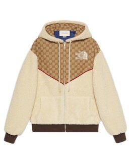 Gucci - Gucci x The North Face GG Canvas Shearling Jacket