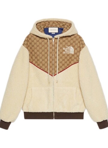 Gucci - Gucci x The North Face GG Canvas Shearling Jacket