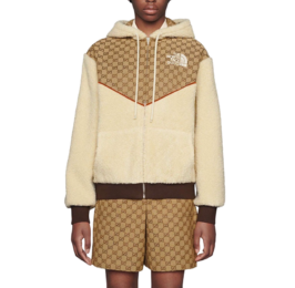 Gucci - Gucci x The North Face GG Canvas Shearling Jacket