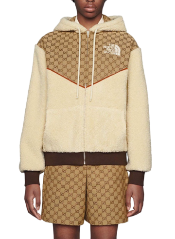 Gucci - Gucci x The North Face GG Canvas Shearling Jacket